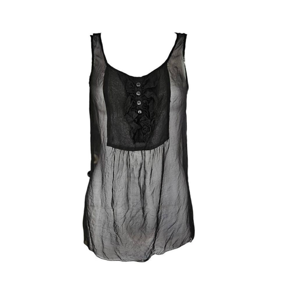 goth sheer cami blouse